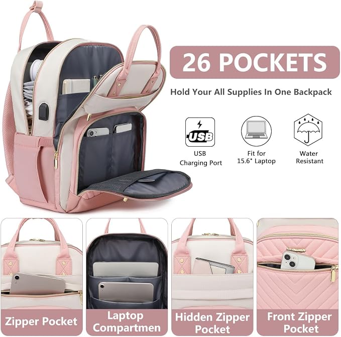 bagswan Laptop Backpack for Women Work - Image 2