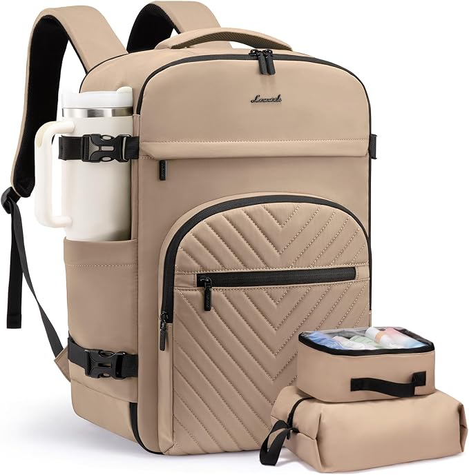 LOVEVOOK 40L Travel Backpack for Women Men, TSA Personal Item Travel Bag Fits by LOVEVOOK