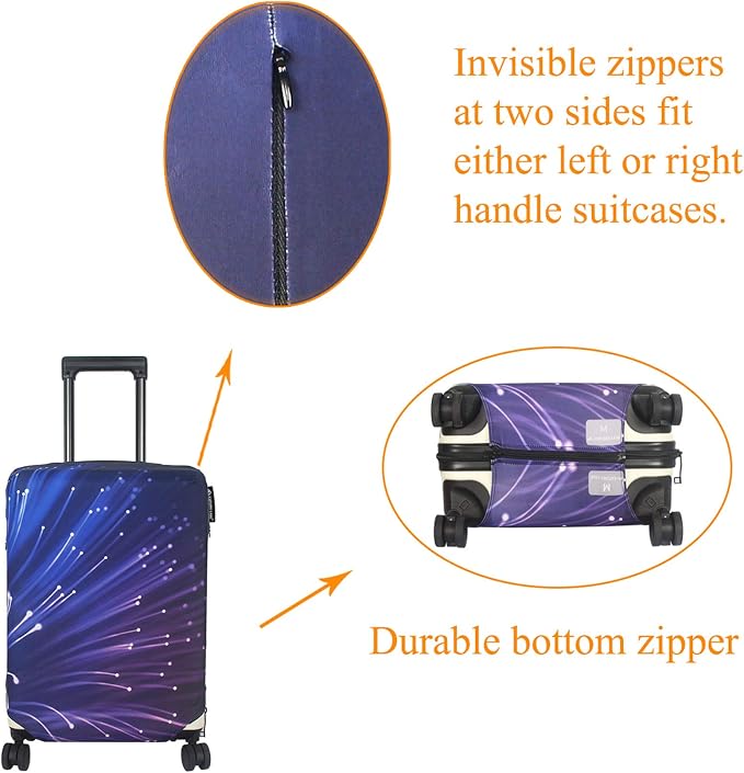Explore Land Travel Luggage Cover Suitcase Protector Fits 23-26 Inch Case - Image 7