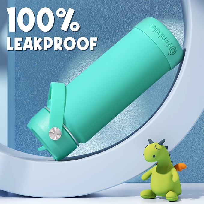 Fimibuke Kids Insulated Water Bottle, 18oz BPA FREE Kids Cups - Image 4