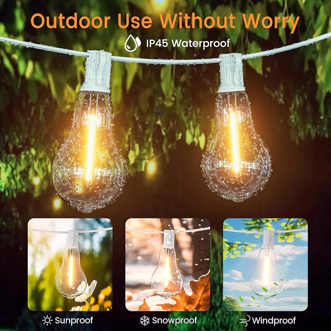 String Lights, 100FT Patio Lights - Image 4