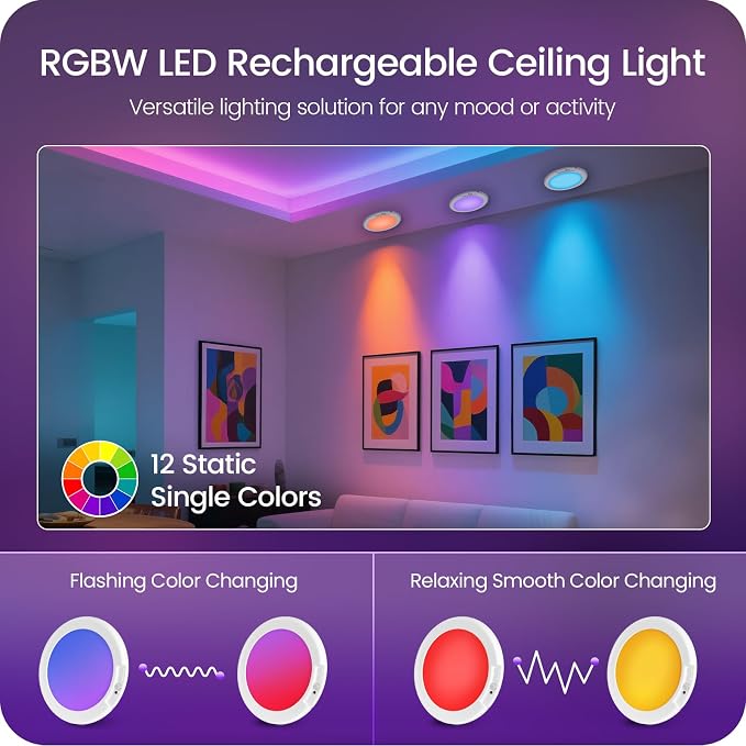 Motion Sensor Rechargeable Shower Light - Image 2