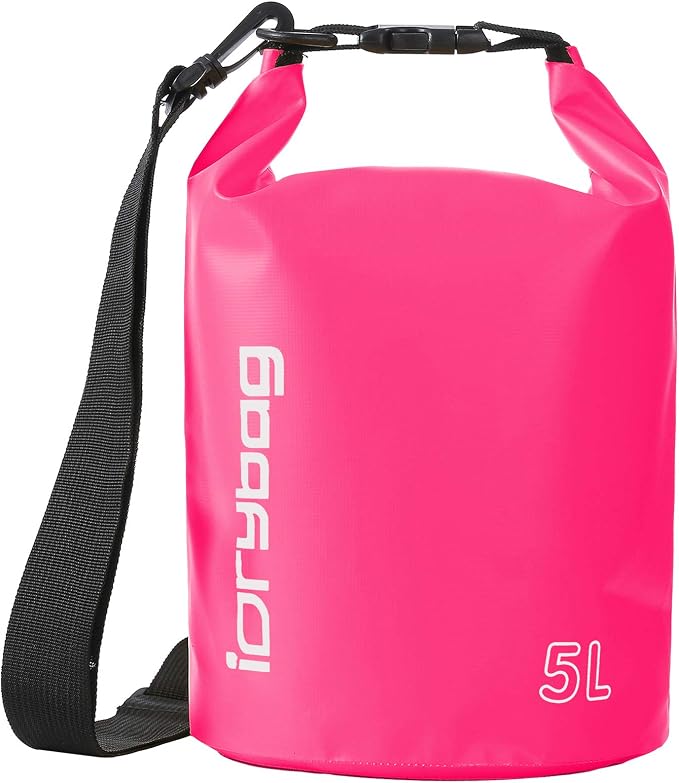 IDRYBAG Dry Bag for Kayaking Waterproof 2L/5L/10L/15L/20L, Small Dry Sack by iDrybag+