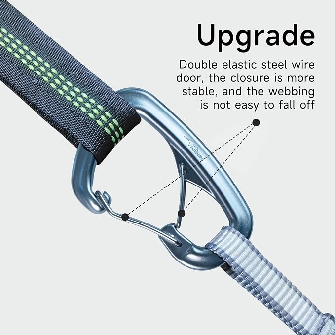 Heavy Duty Carabiner Clip Hook 8KN, - Image 3