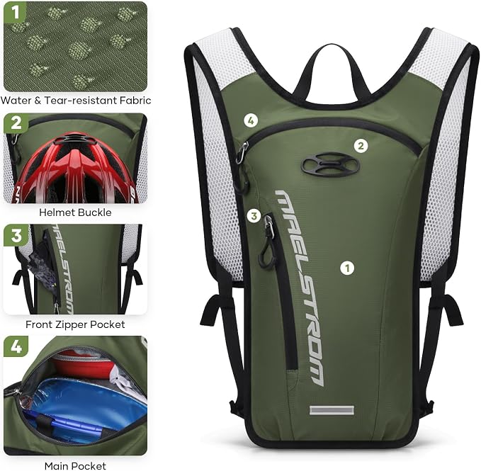 Maelstrom Hydration Backpack, Hiking Backpack - Image 2