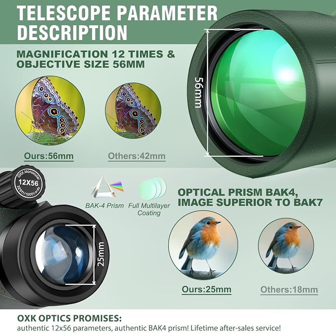12x56 High Power Monocular Telescope - Image 3
