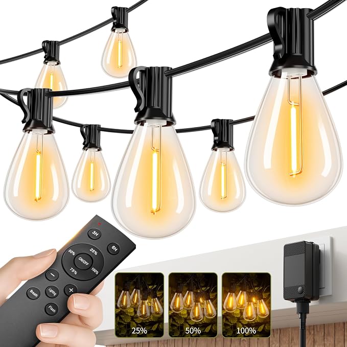 100FT LED Outdoor String Lights by Unknown