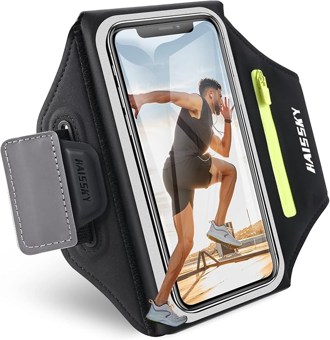 Running Armband with Key Pouch, Running Phone Holder by GUZACK