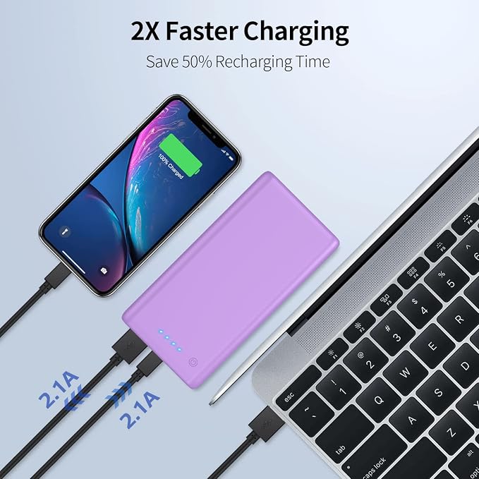 Ekrist Portable Charger Power Bank 25800mAh, Ultra-High Capacity Fast Phone - Image 4