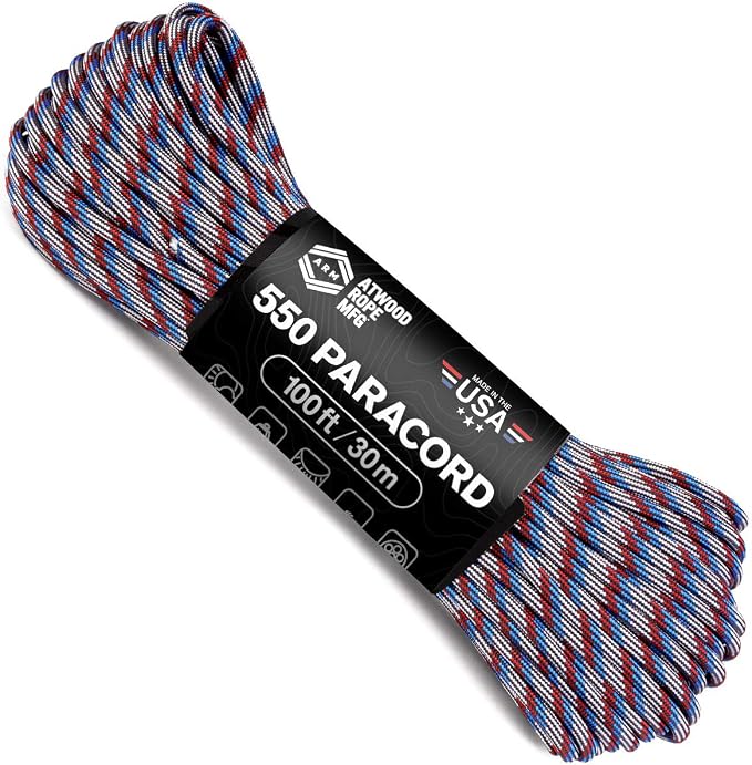 Atwood Rope MFG 550 Paracord 100 Feet 7-Strand Core Nylon Parachute Cord by AtwoodRopeMFG