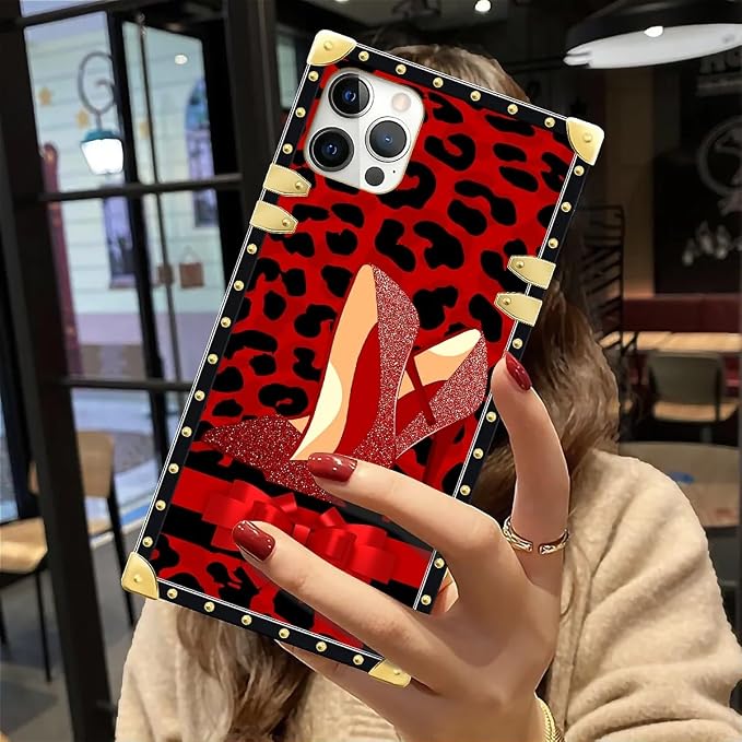 Compatible with iPhone 12 12 Pro Case, Elegant High Heels Luxury Golden - Image 6