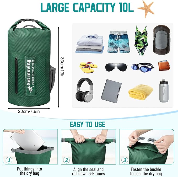 BKNOOU Dry Bag Waterproof Backpack - Image 4