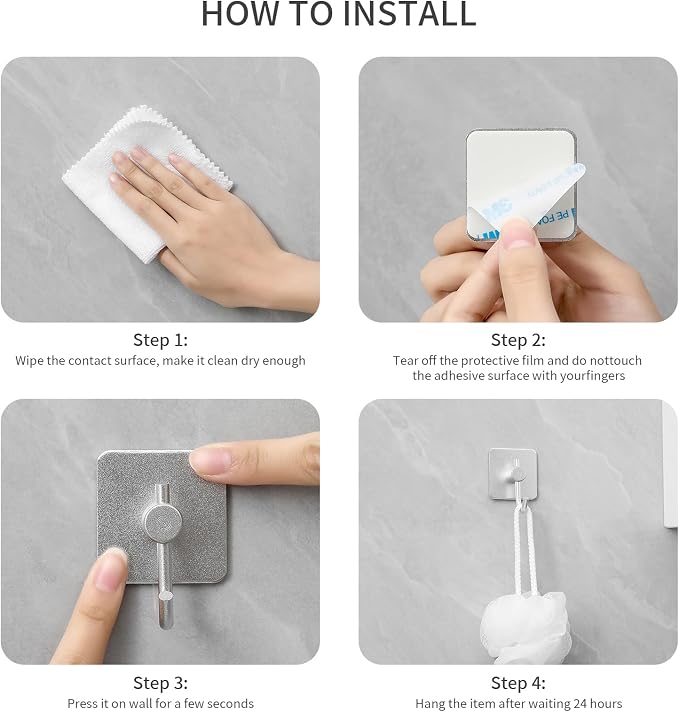 Paoli Heavy Duty Self Adhesive Hooks - Image 4