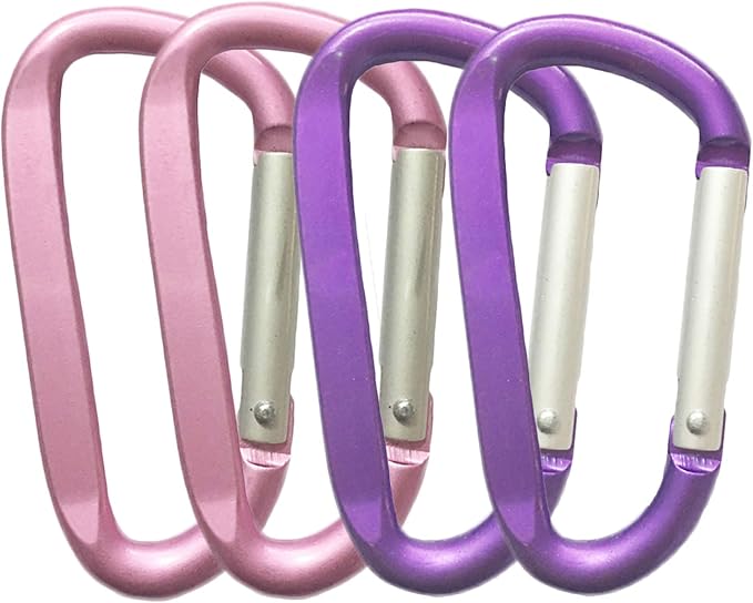 LESHIRY Large Carabiners Keychain 3" Aluminum D Shape Premium Durable D-Ring by LESHIRY