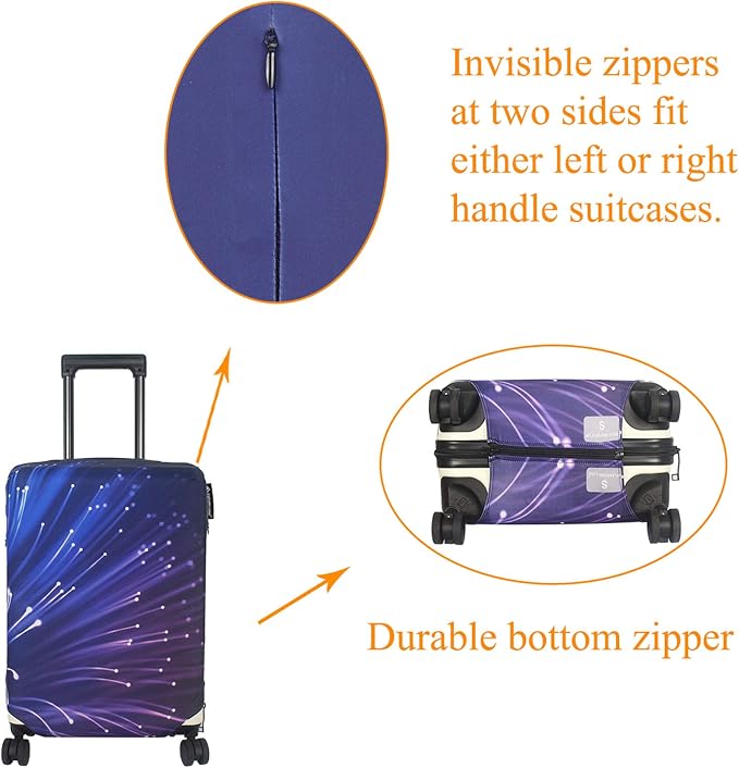 Explore Land Travel Luggage Cover Suitcase Protector Fits 18-22 Inch Case - Image 7