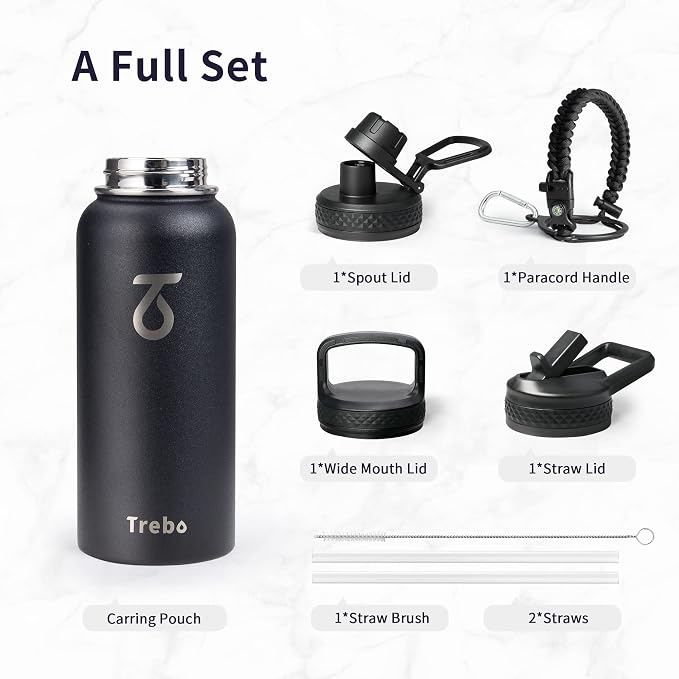 Trebo 32 oz Water Bottle Insulated - Image 6