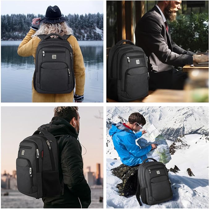 Volher 17 Inch Laptop Backpack, Business Anti Theft Slim Durable Laptops - Image 7