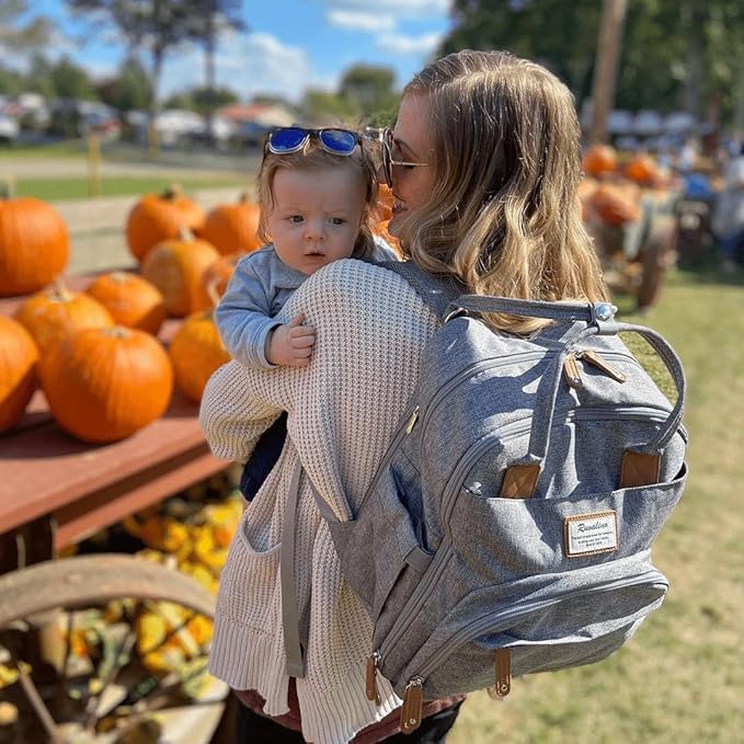 RUVALINO Diaper Bag Backpack-Expandable Baby Bag - Image 9