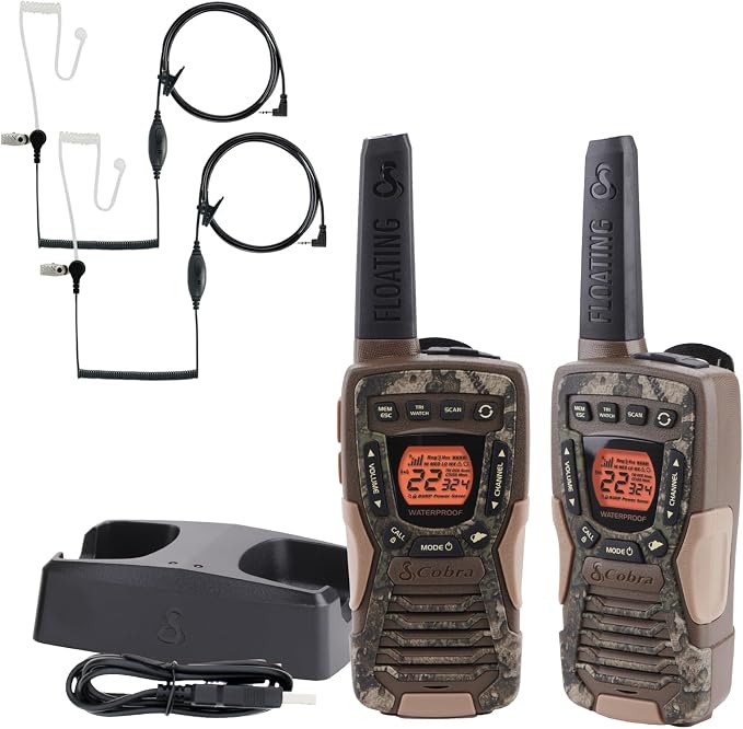 Cobra ACXT1035R FLT TTC Floating and Waterproof Walkie Talkies by CobraElectronics