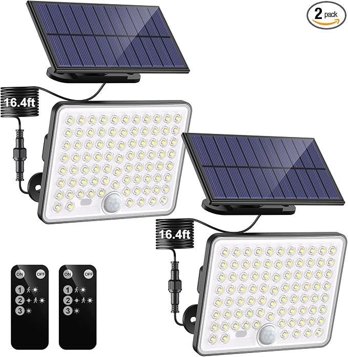 nipify Solar Motion Lights Outdoor, 3 Modes Split Solar Security Light by Nipify