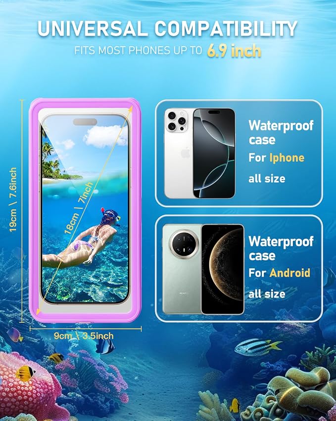 Waterproof Phone Case, IPX8 Waterproof Phone Pouch - Image 7