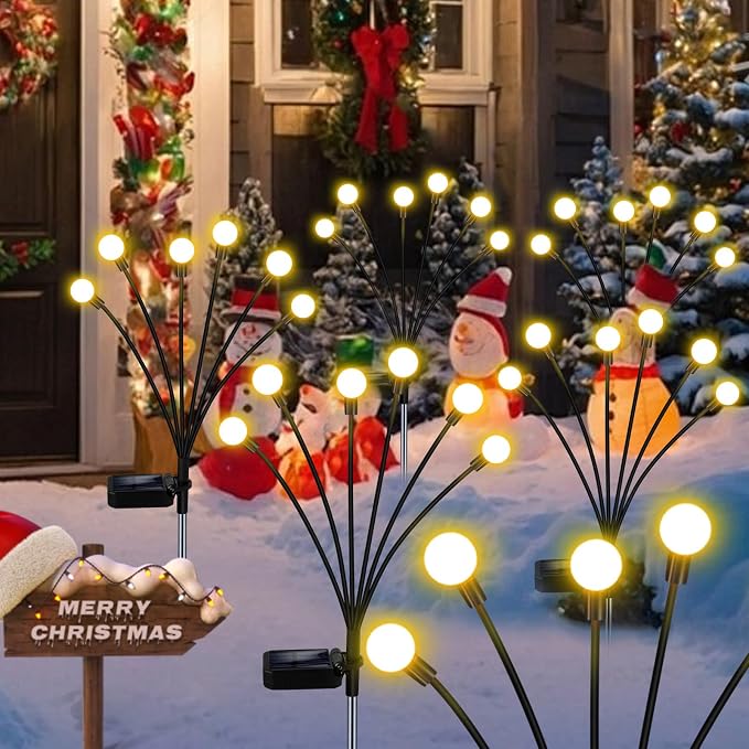 NBQQ Solar Garden Lights, Solar Firefly Lights, Solar Lights Outdoor Decorative - Image 7