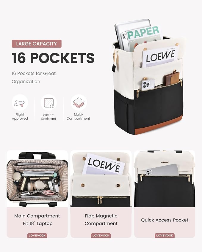 LOVEVOOK 18 Inch Laptop Backpack - Image 2