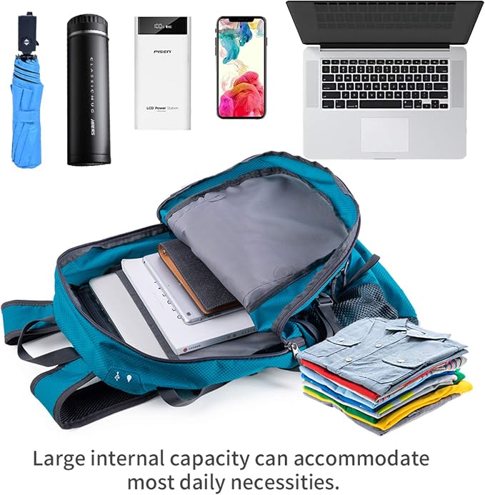NODLAND Lightweight Backpack Travel 40L Foldable Water-Resistant Daypack - Image 4