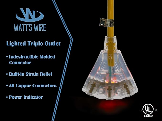 100 ft Outdoor Extension Cord Waterproof - Image 3