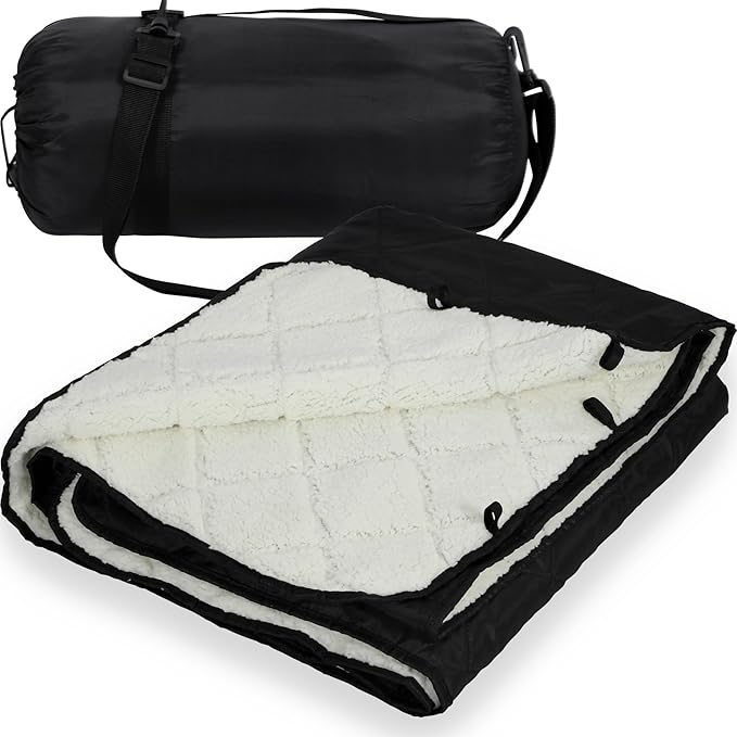 REDCAMP 59"x79" Large Warm Camping Blanket Waterproof Windproof by REDCAMP