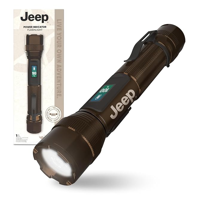 Energizer Jeep Power Indicator Rechargeable LED Flashlight, 000 Lumens by Energizer