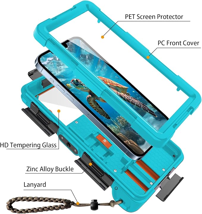 Underwater Phone Case for Snorkeling, Professional Deep Diving Waterproof Phone - Image 3