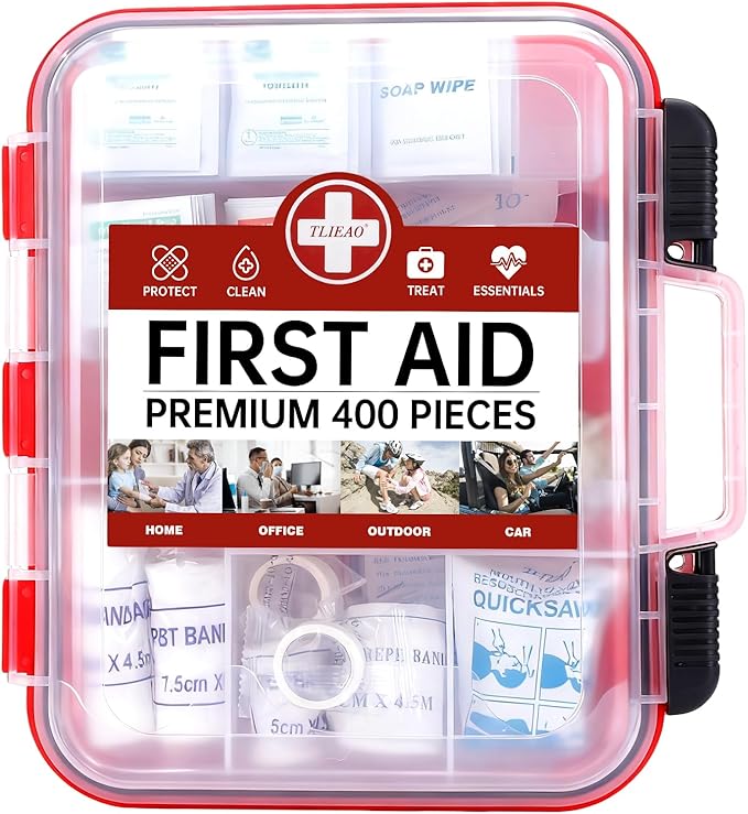 400 Pieces All-Purpose First Aid Kit by TlieaoFirstAidKit