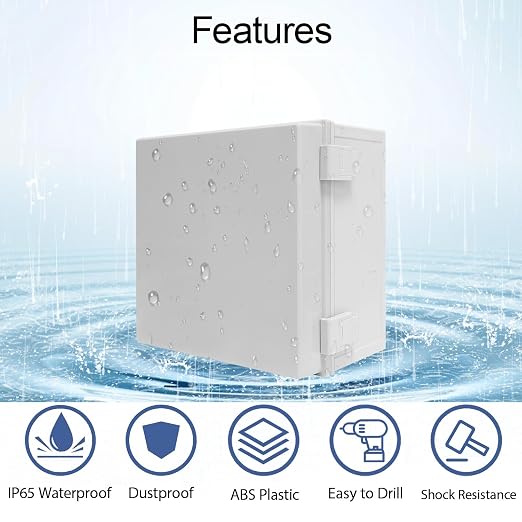 Junction Box IP65 Waterproof Dustproof ABS Plastic Enclosure, Outdoor and - Image 3