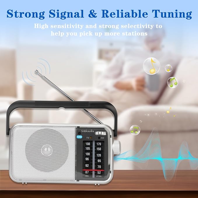 AM FM Radio Portable, Transistor Radio, Battery Powered or Mains Operated - Image 8