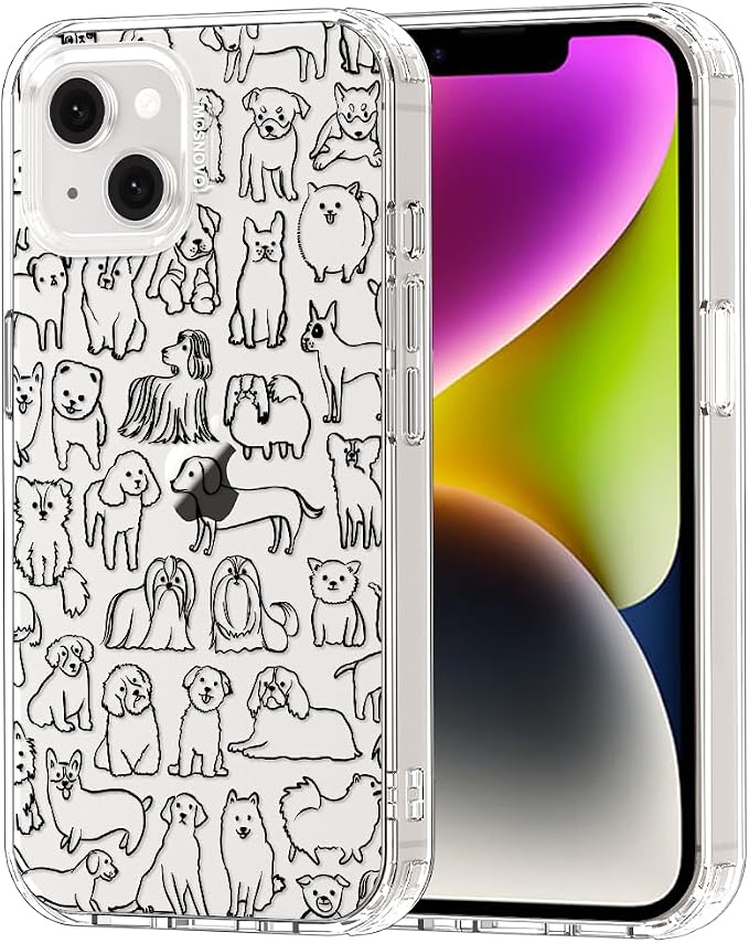 MOSNOVO for iPhone 13/14 Case | Military Grade 6.6ft Drop Tested | Clear by Mosnovo