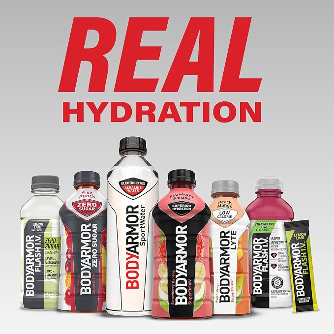 BODYARMOR Flash IV Electrolyte Packets, Strawberry Kiwi, Lemon Lime, & Tropical - Image 7