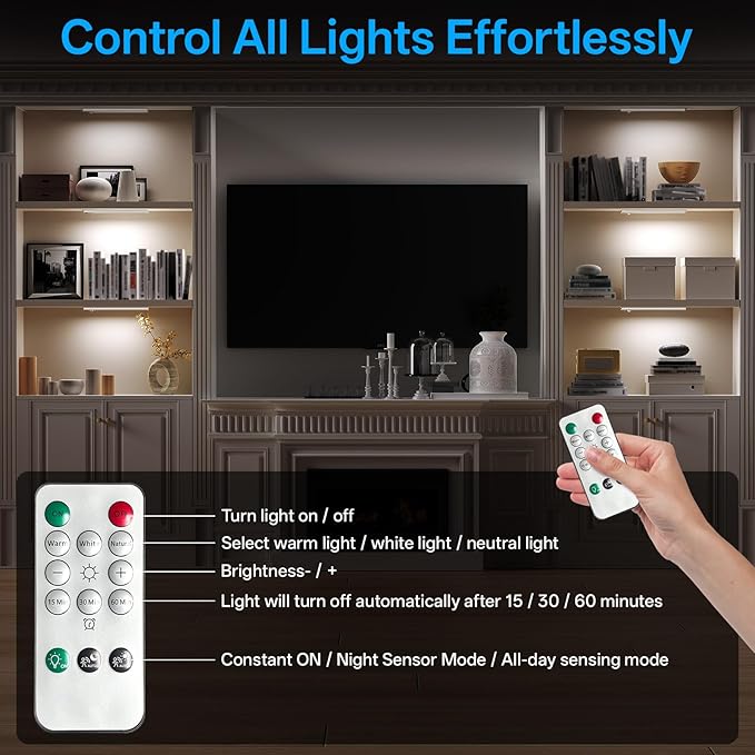 Under Cabinet Lighting Wireless, Rechargeable Motion Sensor Light Indoor - Image 3