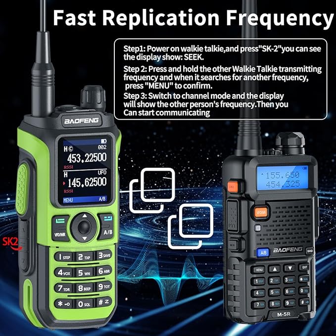 Baofeng Radio Ham Radio UV-21R UV-5R Ham Radio Handheld Rechargeable NOAA - Image 3