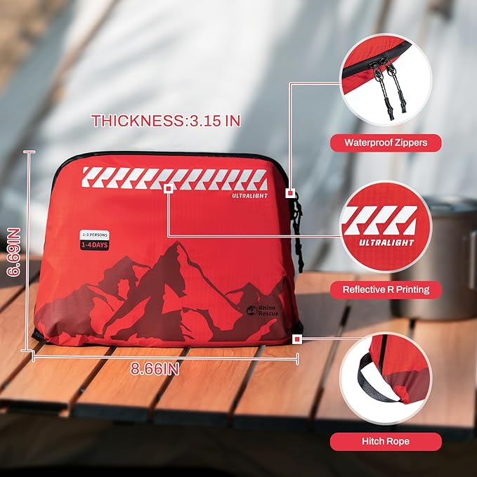 RHINO RESCUE Ultralight First Aid Kit Water-Resistent Medical Kit - Image 2
