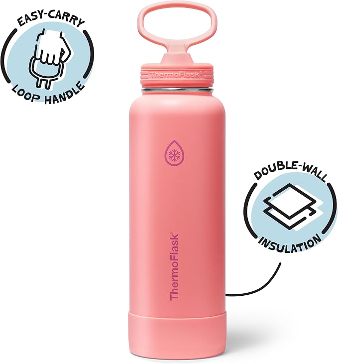 ThermoFlask 40 oz Double Wall Vacuum Insulated Stainless Steel Water Bottle - Image 2