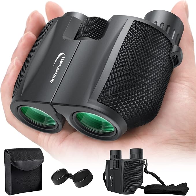 Aurosports Compact Binoculars for Adults and Kids by aurosports