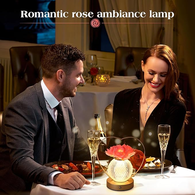 AMWGIMI Rose Flower Lamp, Birthday Gifts - Image 4