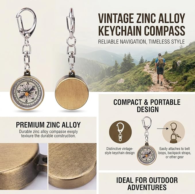 Pocket 2Pcs Outdoor Keychain Keychain - Image 4