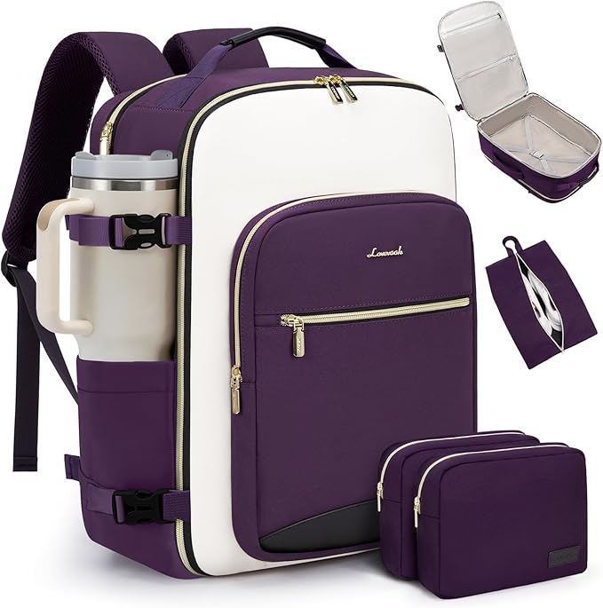 LOVEVOOK 40L Travel Backpack for Women & Men, Airline Approved Carry On Luggage by LOVEVOOK