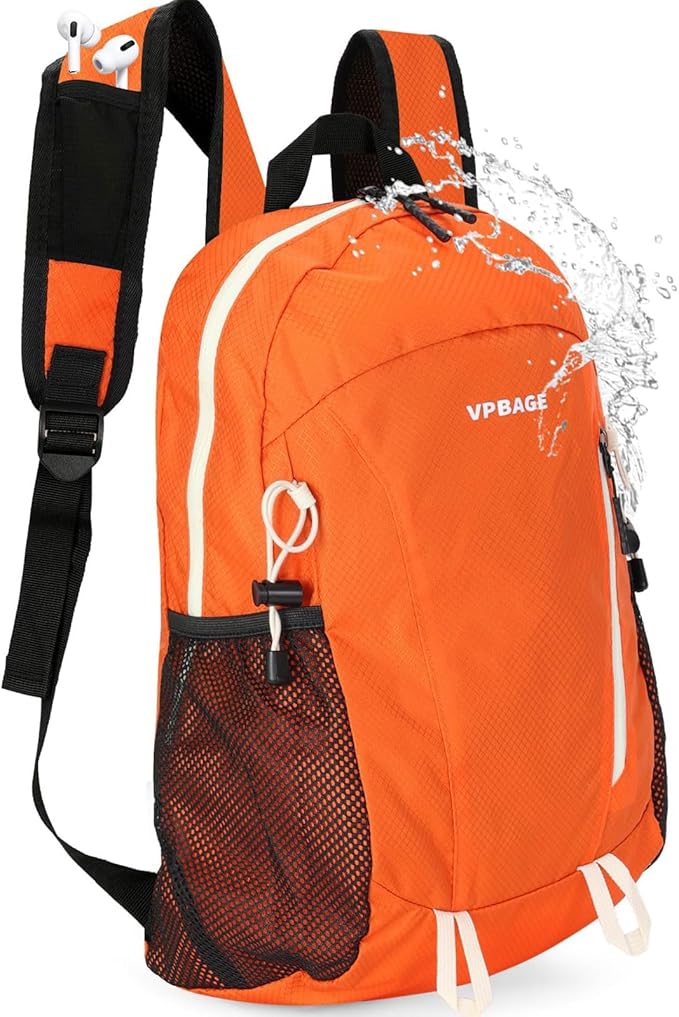VPBAGE 15L Water-resistant Hiking Daypack, Small Backpack Travel Outdoor by VpbageGear