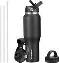 HYDROWION 32oz Stainless Steel Water Bottle, Double Wall Vacuum Insulated Water by HYDROWION