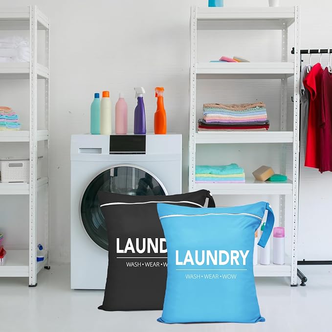 Sylfairy 2 Pcs Large Travel Laundry Bags, Waterproof Wet Dry Bags, Washable - Image 8