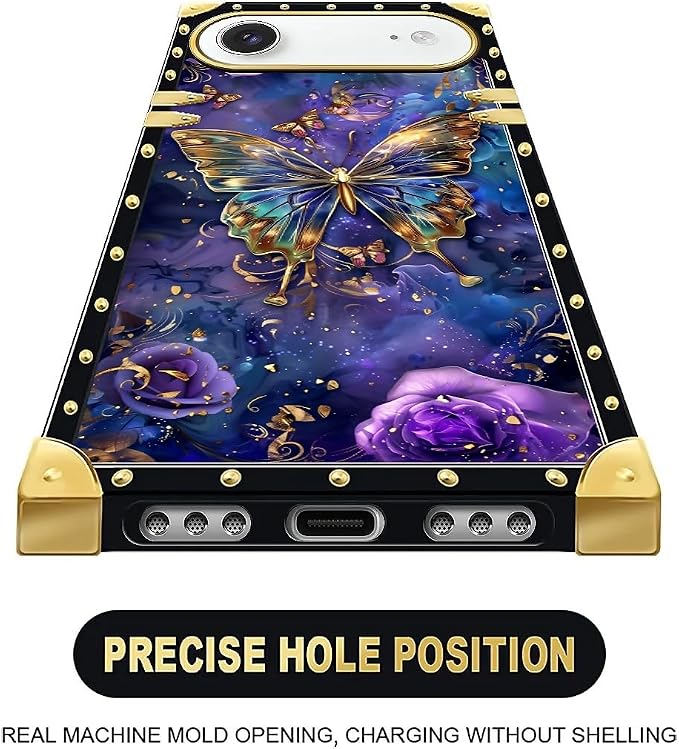 for iPhone 17 Air Case Luxury Golden Decoration - Image 5