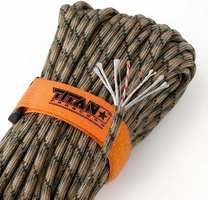 TITAN Survival Patented Paracord 550 - 25ft by SurvivorCord